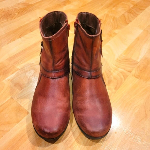 Pikolions Women's Leather Zip Ankle Boots Booties Size 38 - Picture 2 of 15